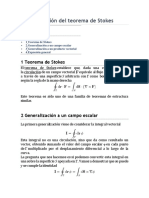 Generalización Del Teorema de Stokes