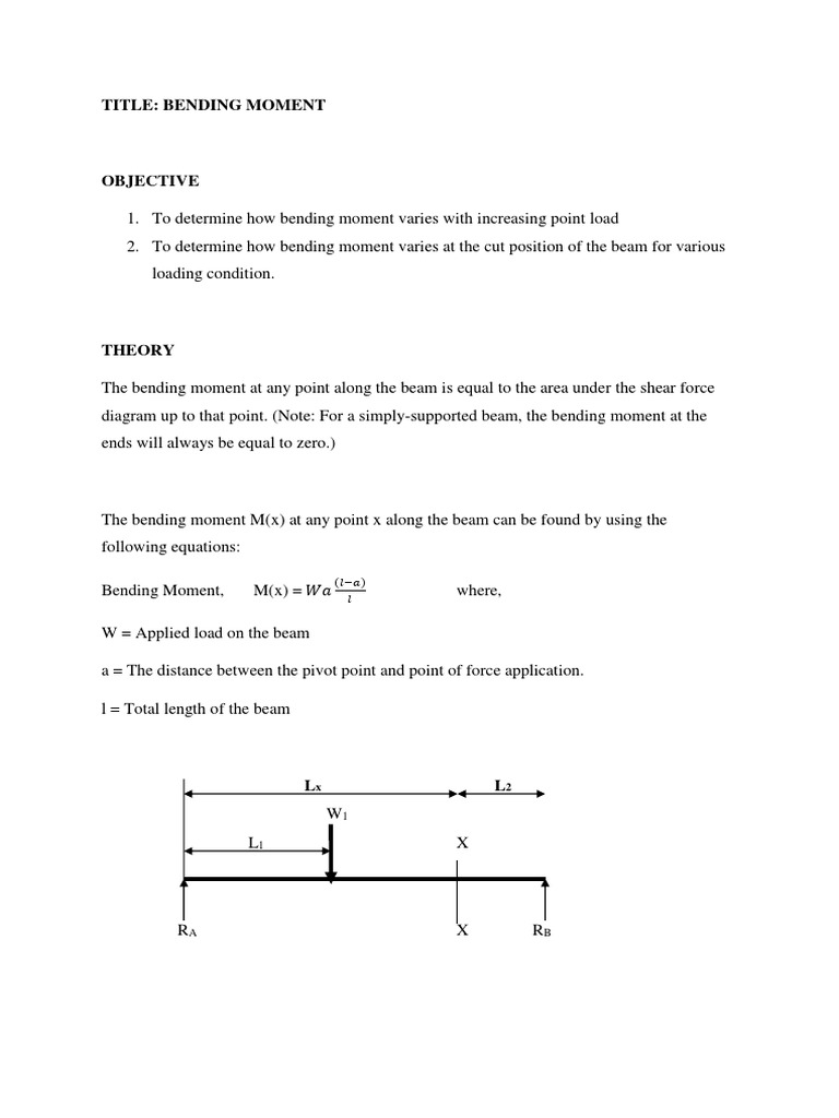 Bending Moment Experiment Analysis | PDF | Bending | Beam (Structure)