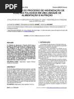 AVALIAÇÃO DO PROCESSO DE HIGIENIZAÇÃO DE VEGETAIS FOLHOSOS EM UMA UNIDADE DE ALIMENTAÇÃO E NUTRIÇÃO