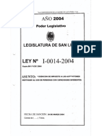 Legajo Ley I-0014-2004