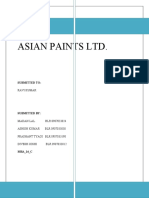 POM Assignment Asian Paints LTD.: Submitted To