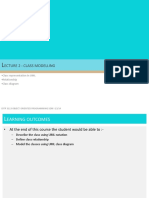 Ecture 2: Class Modelling: - Class Representation in UML - Relationship - Class Diagram