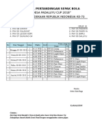 Jadwal Sepak Bola