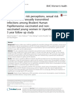 (Original) Cervical Cancer Risk Perceptions, Sexual Risk PDF