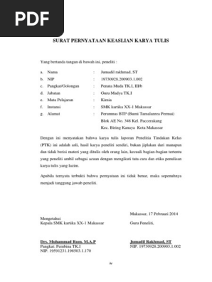 4 Surat Keterangan Keaslian Ptk