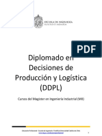 Diplomado en Decisiones de Producción y Logística (DDPL