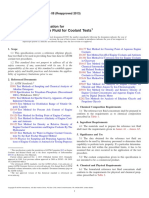 D3585-08 (2013) Standard Specification For ASTM Reference Fluid For Coolant Tests