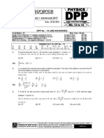 Class XI Physics DPP Set (05) - Mathematical Tools & Kinematics PDF
