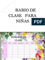 Horario Niñas