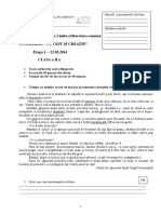 Varianta 1 Cls. II Etapa Pe Scoala PDF