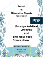 Foreign Arbitral Awards and The New York Convention: in Alternative Dispute Resolution