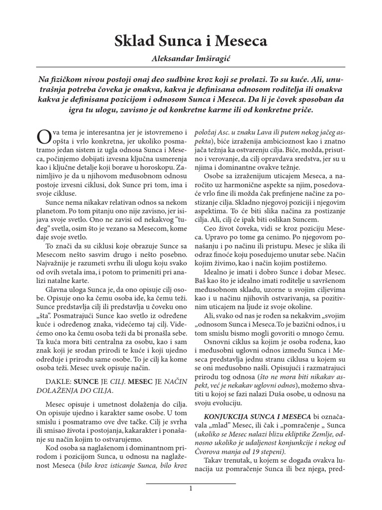 32 Sklad Sunca I Meseca PDF | PDF
