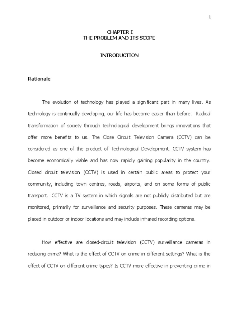 dissertations on cctv