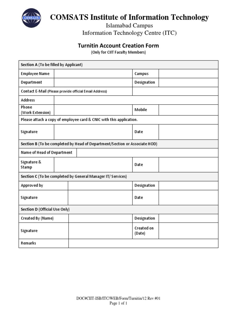 Form Turnitin PDF PDF