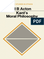 Acton - Kants Moral Philosophy