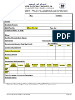 F 301 Project Assignment - Project Management and Supervision