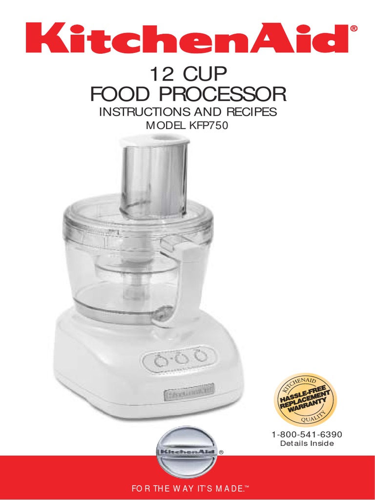 Use and Care Guide KFP750 PDF PDF Food Processor Ac Power Plugs