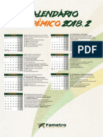 Calendárioa Acadêmico Fametro 2018.2