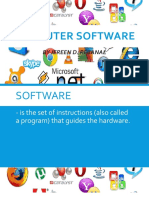 Computer Software: by Jereen D. Rebanal