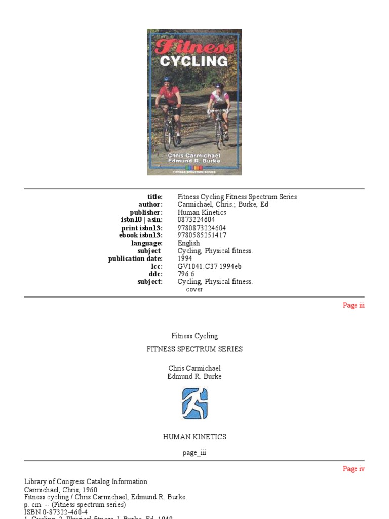 Fitness Cycling | PDF | Physical Fitness | Aerobic Exercise