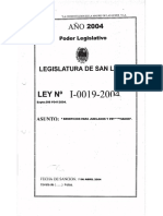 Ley Nº I-0019-2004