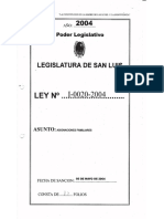 Legajo Ley I-0020-2004
