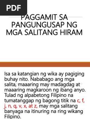 Salitang Pdf