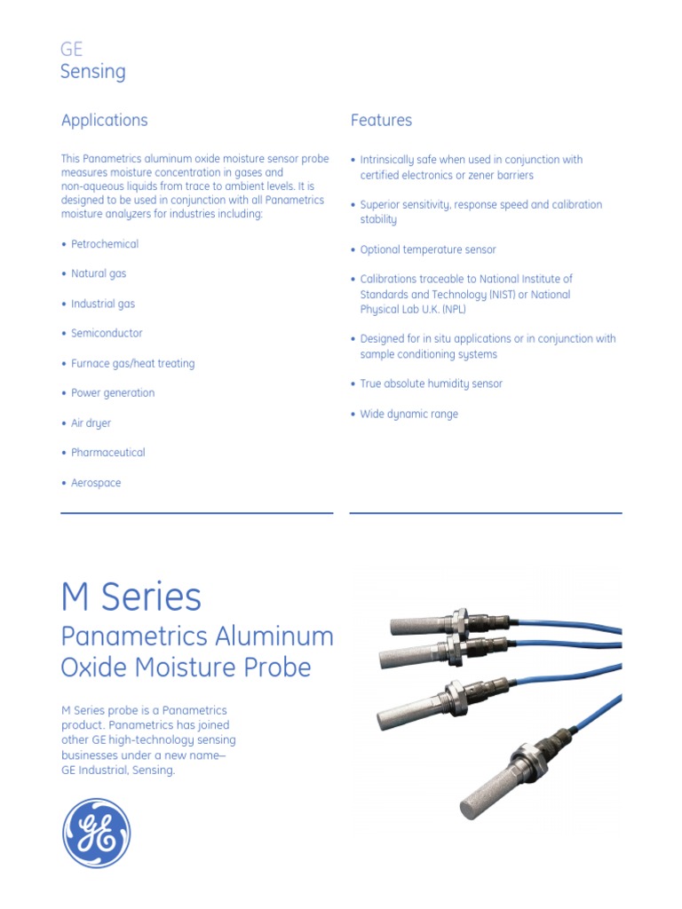 M Series Aluminium Oxide Moisture Probe English PDF Calibration