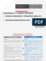 Estados Financieros y Presupuestarios 2011