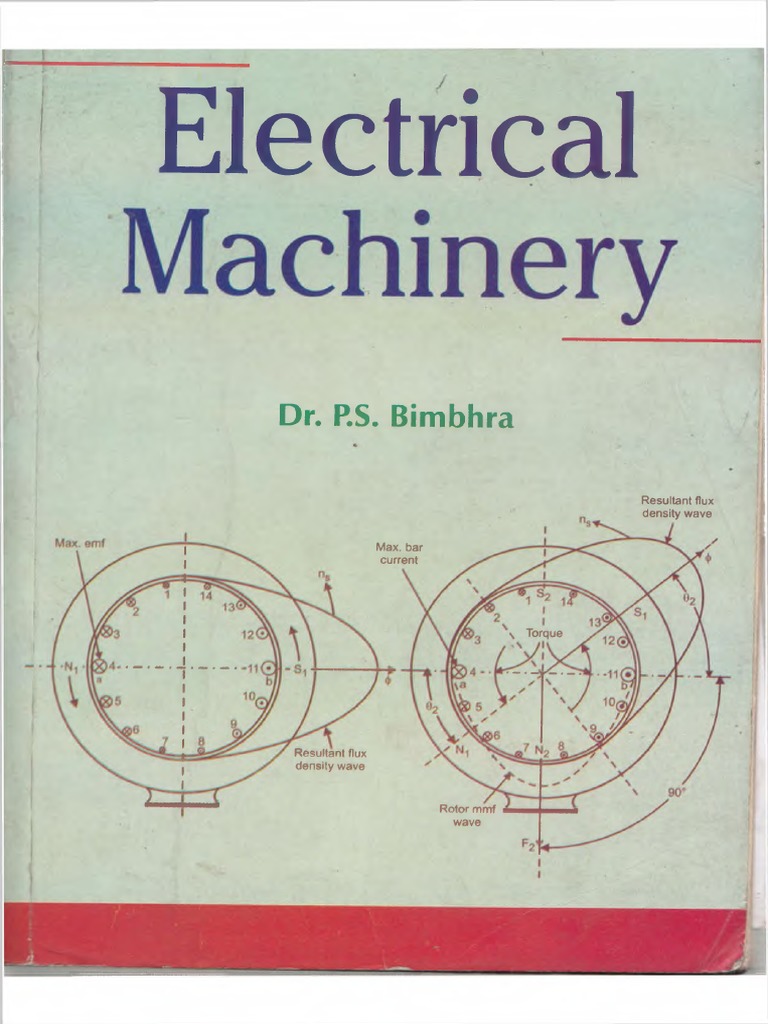 Electrical Machinery PS Bimbhra PDF Electric Motor Electric Generator