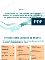 Generos Textuais e Ensino Prof Célia M de Medeiros