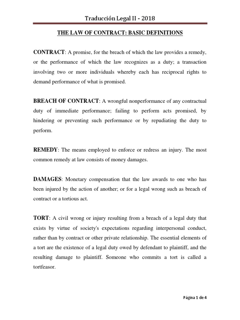 Understanding the Fundamentals of Contract Law: Definitions, Elements ...
