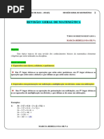 Revisão Geral de Matemática