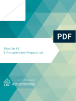 Module #1 E-Procurement Preparation