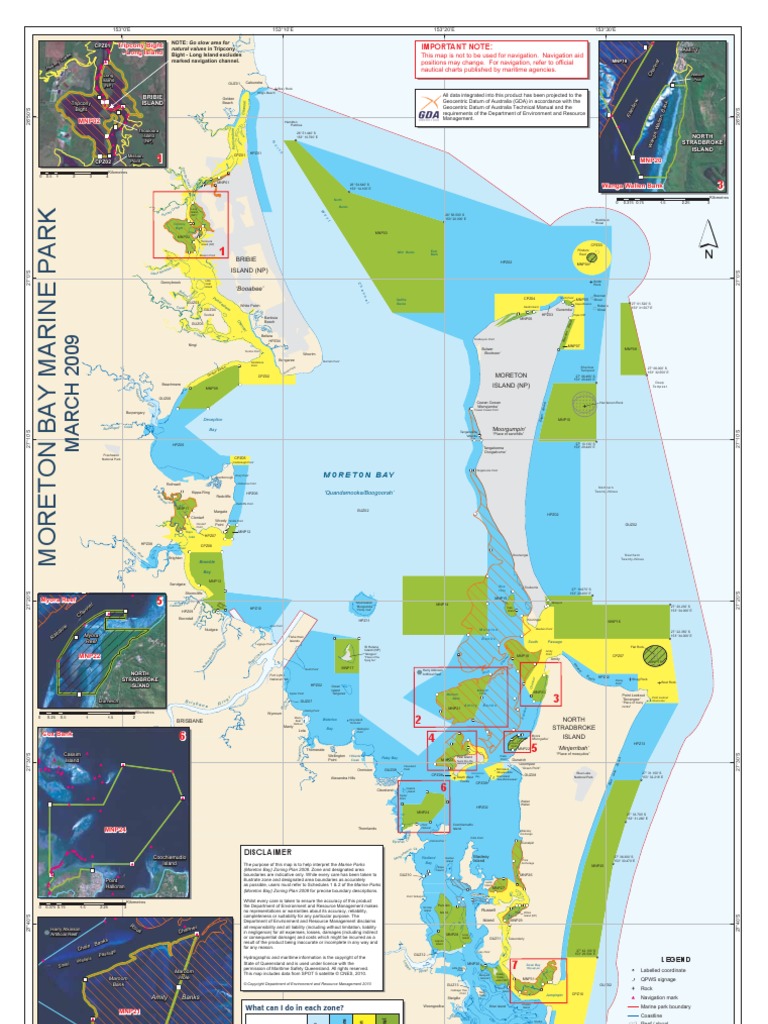 Moreton Bay Park Map Geodesy Navigation