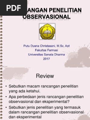 Observasional Deskriptif