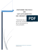 Informe Tecnico de Levantamiento de Observaciones PDF