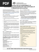 AMSA12 - Seafarer Qualification Assessment Form