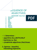 Sequence of Adjectives