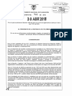 Decreto 744 Del 30 de Abril de 2018