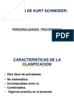 Tipologías de Schneider psicópatas clasificación