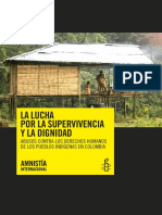 Colombia Supervivencia Pueblos Indigenas