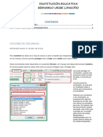 Lista Desplegable Dependientes y Opciones de Seguridad