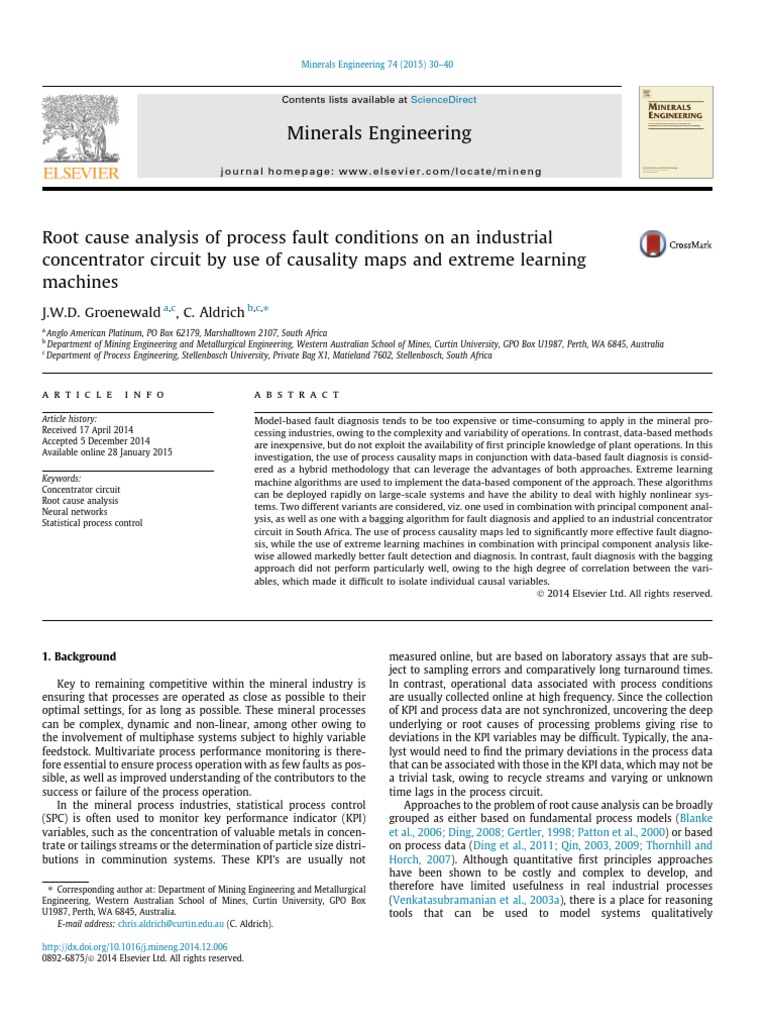 Industrial Fault Diagnosis Methods | PDF | Principal Component Analysis ...