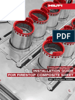 Hilti CFS-COS Firestop Composite Sheet Installation Guide PDF