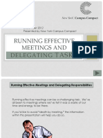 Effective Meetings and Delegating