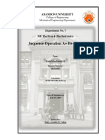 Adamson University Experiment No. 7: Sequence Operation of Pneumatic Actuators Using a PLC