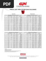 Price List Pipa Hitam Dan Galvanis: Pt. Golden Piping Indonesia