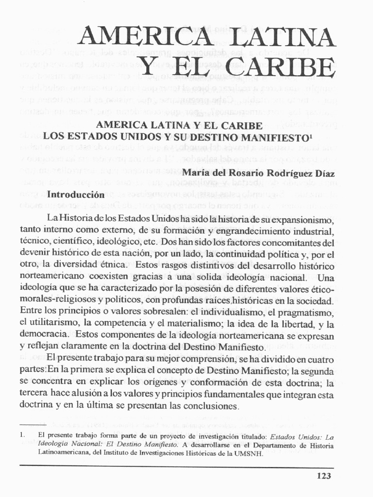 Destino Manifiesto PDF