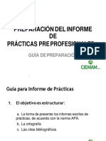 Guia para Preparar El Informe de Prácticas